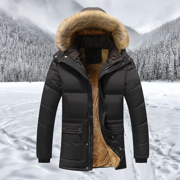 men's jackets 2021 fur hooded coats men winter jacket thicken fleece parka mens casual outdoor windproof cotton overcoat plus size m-6x, Black;brown
men's jackets 2021 fur hooded coats men winter jacket thicken fleece parka mens casual outdoor windproof cotton overcoat plus size m-6x, Black;brown