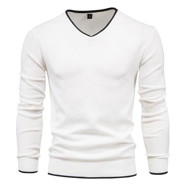 men's sweaters solid color men knitwear cotton 2021 winter pullover v-neck sweater fashion casual slim fit, White;black
men's sweaters solid color men knitwear cotton 2021 winter pullover v-neck sweater fashion casual slim fit, White;black