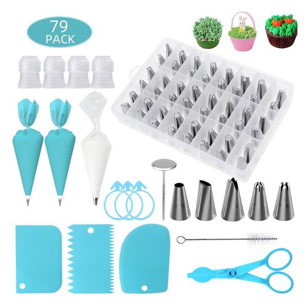 baking & pastry tools 72pcs/set silicone bag tips kitchen diy cake icing piping cream decorating reusable bags+8 nozzle set
baking & pastry tools 72pcs/set silicone bag tips kitchen diy cake icing piping cream decorating reusable bags+8 nozzle set