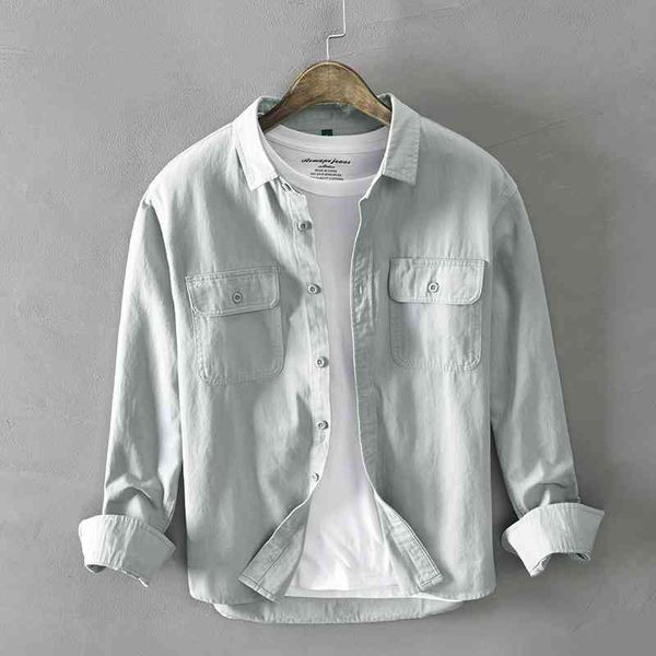 men's casual shirts british style fashion men spring autumn designer long sleeve cotton shirt multi pockets overalls hip hop camis, White;black
men's casual shirts british style fashion men spring autumn designer long sleeve cotton shirt multi pockets overalls hip hop camis, White;black