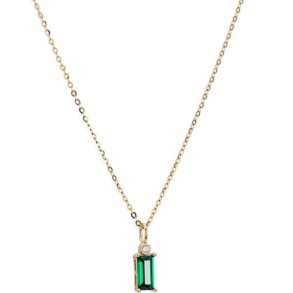 necklaces & pendants 925 sterling silver european simple square green crystal pendant clavicle chain necklace women classic plating 14k gold
necklaces & pendants 925 sterling silver european simple square green crystal pendant clavicle chain necklace women classic plating 14k gold