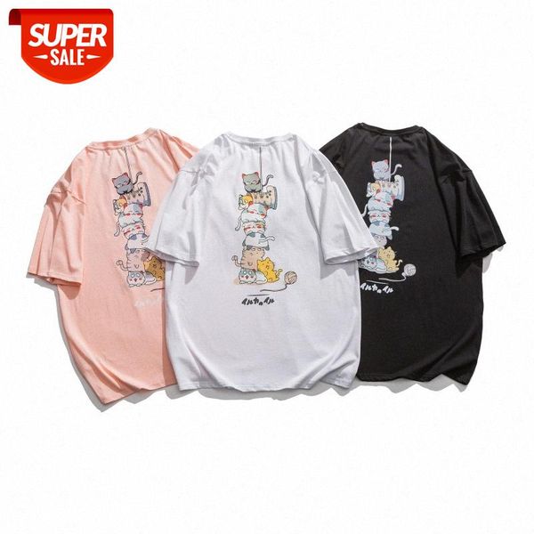 mansclot cute cat print round neck short sleeve t-shirt male half #fs9d, White;black
mansclot cute cat print round neck short sleeve t-shirt male half #fs9d, White;black