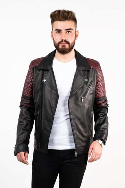 men's real leather jacket motorcycle motorbike slim fit lambskin genuine coat down mens clothing 2021 & faux, Black
men's real leather jacket motorcycle motorbike slim fit lambskin genuine coat down mens clothing 2021 & faux, Black