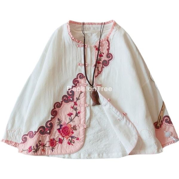 ladies linen qipao blouses chinese traditional flower print style shirt women's ethnic cheongsam blouse clothing, Red
ladies linen qipao blouses chinese traditional flower print style shirt women's ethnic cheongsam blouse clothing, Red