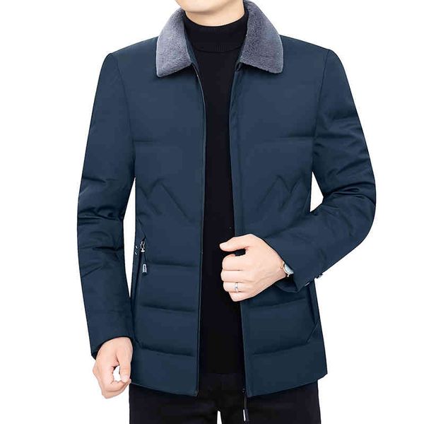 white duck feather men's solid color casual et, leather collar, warm coat, korean clothing, new in winter 2021, Black
white duck feather men's solid color casual et, leather collar, warm coat, korean clothing, new in winter 2021, Black