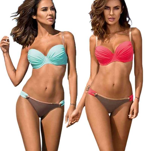 chisalis push up swimsuit women bikini solid patchwork swimwear halter print maillot biquini bathing suits 210621, White;black
chisalis push up swimsuit women bikini solid patchwork swimwear halter print maillot biquini bathing suits 210621, White;black