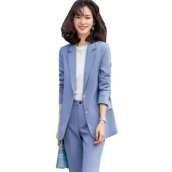 women's suits & blazers fashion spring autumn women office pant suit ladies formal 2 piece set pink black blue single breasted loose bl, White;black
women's suits & blazers fashion spring autumn women office pant suit ladies formal 2 piece set pink black blue single breasted loose bl, White;black