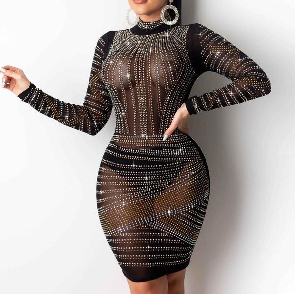 casual dresses women dress fashion diamond process party club night hollow transparent long sleeve, Black;gray
casual dresses women dress fashion diamond process party club night hollow transparent long sleeve, Black;gray