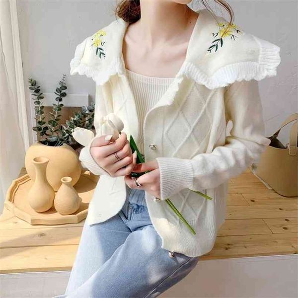 women sweaters cardigan autumn winter casual plaid v-neck cardigans style single breasted puff sleeve loose sweater 210427, White;black
women sweaters cardigan autumn winter casual plaid v-neck cardigans style single breasted puff sleeve loose sweater 210427, White;black