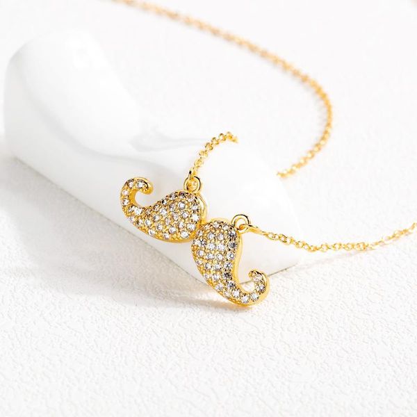 pendant necklaces european fashion gold-plated copper pendant, personality and creativity inlaid zircon beard necklace, trendy all-match jew, Silver
pendant necklaces european fashion gold-plated copper pendant, personality and creativity inlaid zircon beard necklace, trendy all-match jew, Silver