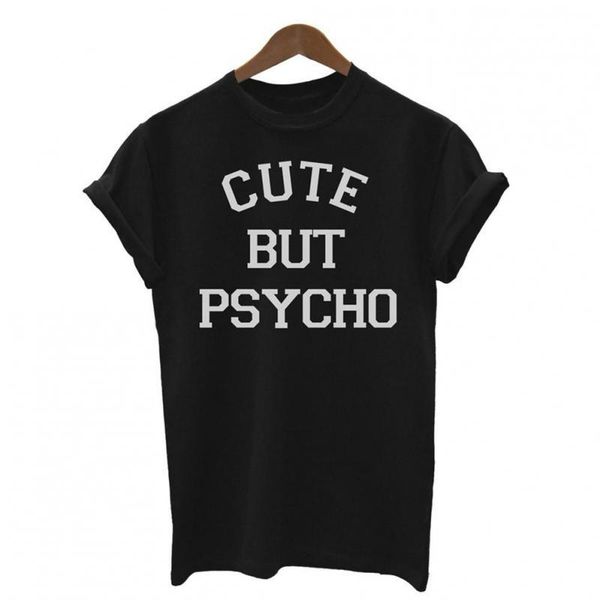 women's t-shirt zuolunouba novel letter cute but psycho harajuku black white t shirt women casual roll sleeve summer tees plus size 4x 
women's t-shirt zuolunouba novel letter cute but psycho harajuku black white t shirt women casual roll sleeve summer tees plus size 4x