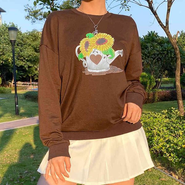 brown kawaii cartoon pattern print oversize y2k sweatshirt pullover women harajuku o-neck long sleeved sudaderas sweat 210415, Black
brown kawaii cartoon pattern print oversize y2k sweatshirt pullover women harajuku o-neck long sleeved sudaderas sweat 210415, Black
