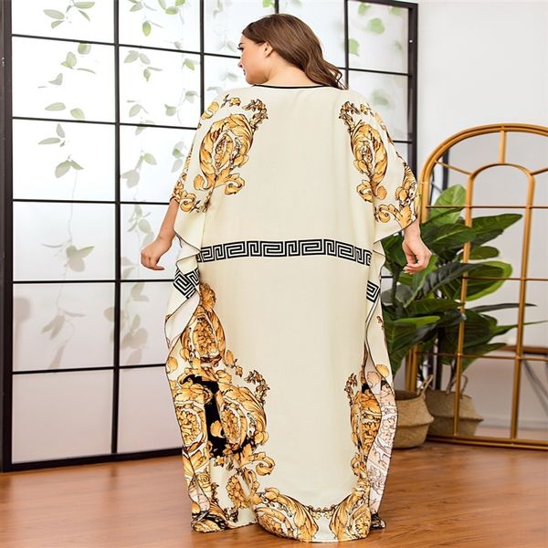 u4b large fashion women's casual printing less loose plus size dresses bat sleeve swing large fashion women's casual printing slee
u4b large fashion women's casual printing less loose plus size dresses bat sleeve swing large fashion women's casual printing slee