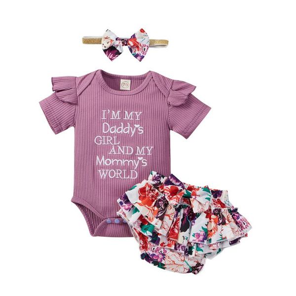clothing sets 0-24m born baby girl short sleeve cotton bodysuit floral bloomers shorts headband 3pcs set, White
clothing sets 0-24m born baby girl short sleeve cotton bodysuit floral bloomers shorts headband 3pcs set, White
