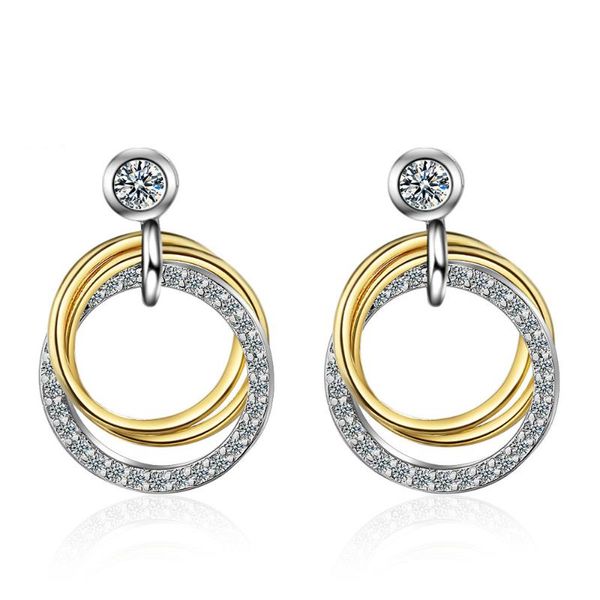 stud bve12 100% 925 sterling silver double circle shine cz zircon star ladies tassel earrings birthday gift for women, Golden;silver
stud bve12 100% 925 sterling silver double circle shine cz zircon star ladies tassel earrings birthday gift for women, Golden;silver