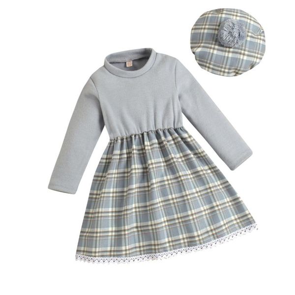 girl's dresses long sleeve kids clothes girls dress with hat party vestidos sweater patchwork lace children plaid princess, Red;yellow
girl's dresses long sleeve kids clothes girls dress with hat party vestidos sweater patchwork lace children plaid princess, Red;yellow
