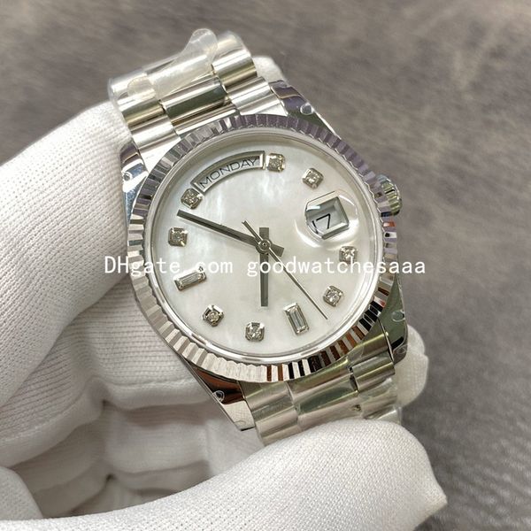 asian watch 36mm mother-of-pearl dial 2813 automatic mechanical men's wristwatch week display fashion luxury diamond ladies watches 128, Slivery;brown
asian watch 36mm mother-of-pearl dial 2813 automatic mechanical men's wristwatch week display fashion luxury diamond ladies watches 128, Slivery;brown