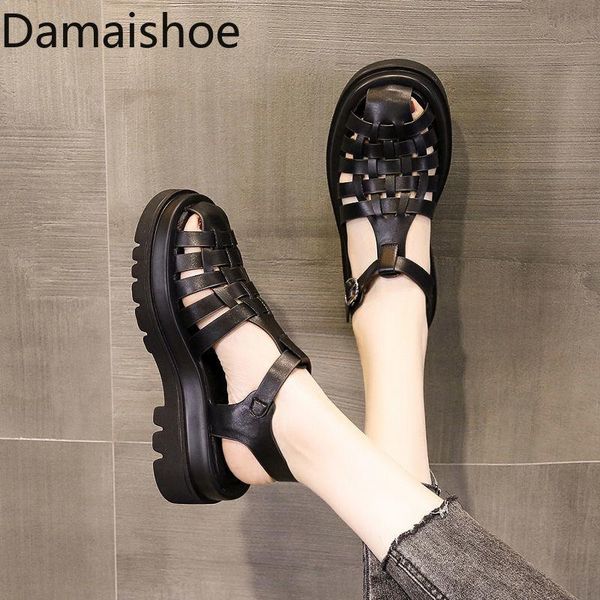 sandals closed toe for women 2021 summer platform thick bottom shoe comfortable all-matching hollow roman shoes students, Black
sandals closed toe for women 2021 summer platform thick bottom shoe comfortable all-matching hollow roman shoes students, Black