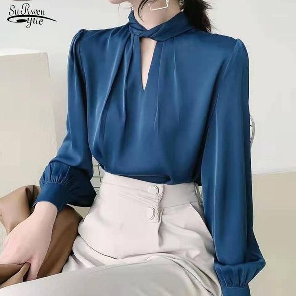 women's blouses & shirts 2021 autumn chic office lady long lantern sleeve shirt elegant fashion acetate satin women blusa mujer clothes, White
women's blouses & shirts 2021 autumn chic office lady long lantern sleeve shirt elegant fashion acetate satin women blusa mujer clothes, White