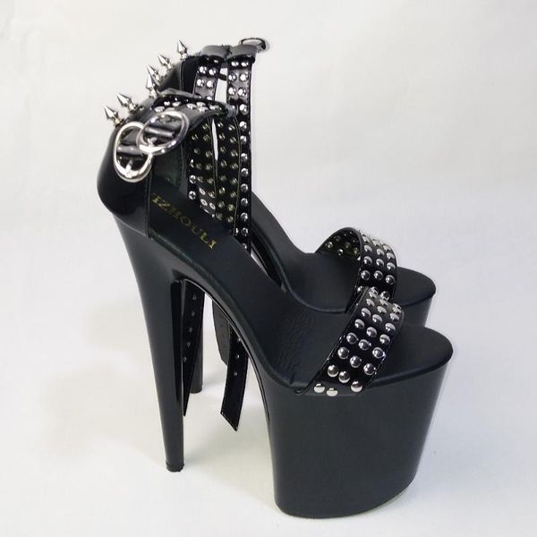 dress shoes handsome rivets bag and sandals, 20 cm ultra high heels fine nightclubs colourful with waterproof leather, Black
dress shoes handsome rivets bag and sandals, 20 cm ultra high heels fine nightclubs colourful with waterproof leather, Black