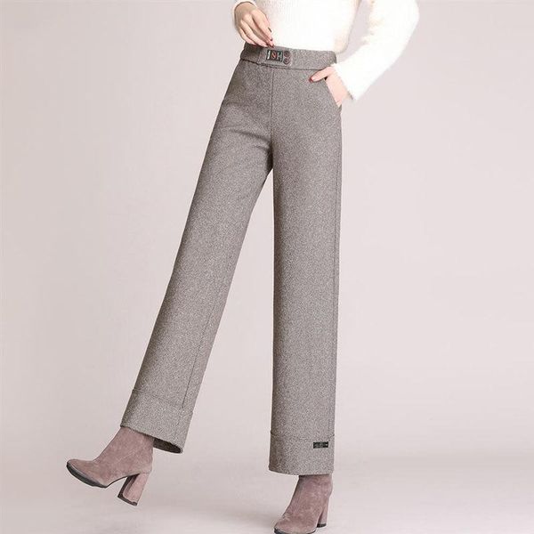 women's pants & capris 2021 spring autumn wide leg women elastic waist female elegant office high casual ladies trousers h79, Black;white
women's pants & capris 2021 spring autumn wide leg women elastic waist female elegant office high casual ladies trousers h79, Black;white