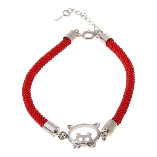 link, chain l93f 2021 year bracelet pig lucky red rope bracelets wild fashion personality, Black
link, chain l93f 2021 year bracelet pig lucky red rope bracelets wild fashion personality, Black