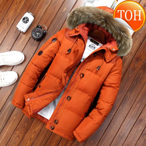-20 degree winter jacket men white duck down parkas thick warm snow parka overcoat windbreaker hooded, Black
-20 degree winter jacket men white duck down parkas thick warm snow parka overcoat windbreaker hooded, Black