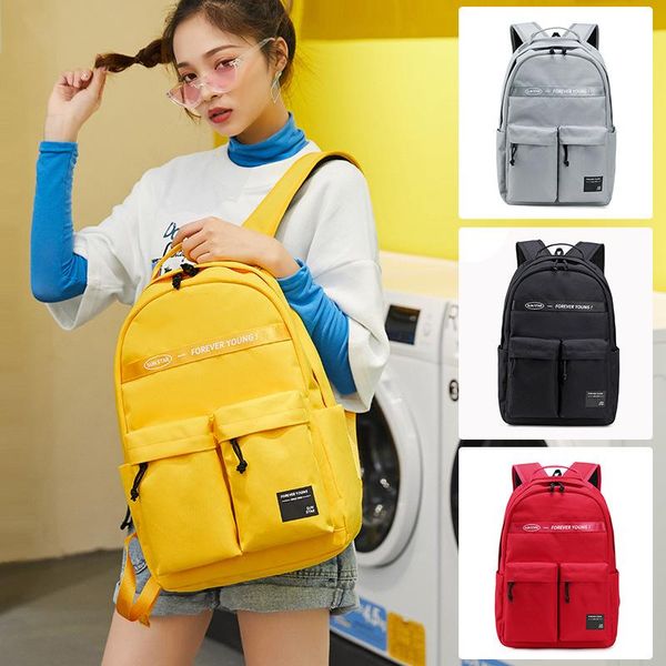 school bags 2021 fashion backpack women shoulder bag large capacity for teenage girls light ladies travel yellow
school bags 2021 fashion backpack women shoulder bag large capacity for teenage girls light ladies travel yellow