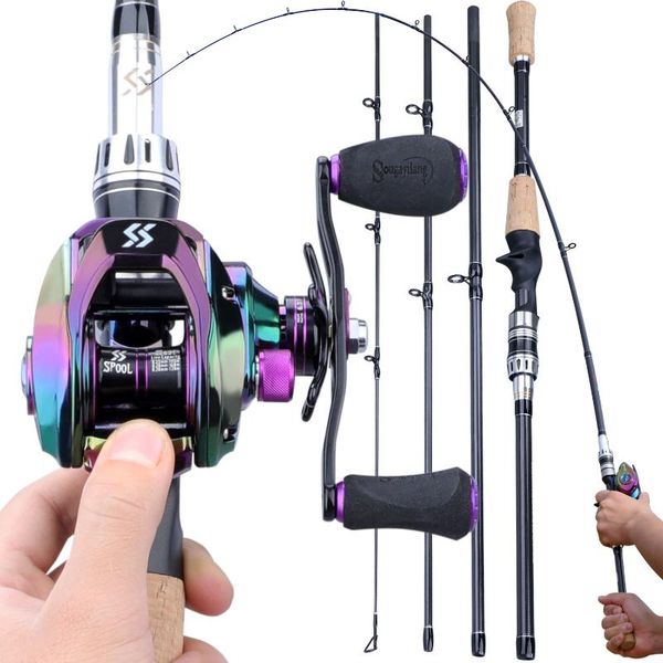 sougayilang portable 4 section fishing combo 1.8m 2.1m lure rod and 9+1bb 6.3:1 high speed gear ratio baitcasting reels boat rods
sougayilang portable 4 section fishing combo 1.8m 2.1m lure rod and 9+1bb 6.3:1 high speed gear ratio baitcasting reels boat rods
