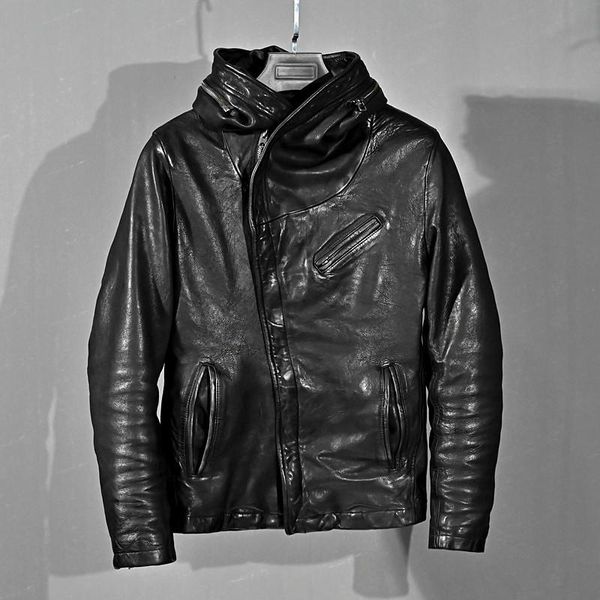 men's sheepskin coat 100% genuine male jacket hooded mens leather jackets spring autumn 2021 hommes veste pph3669 & faux, Black
men's sheepskin coat 100% genuine male jacket hooded mens leather jackets spring autumn 2021 hommes veste pph3669 & faux, Black