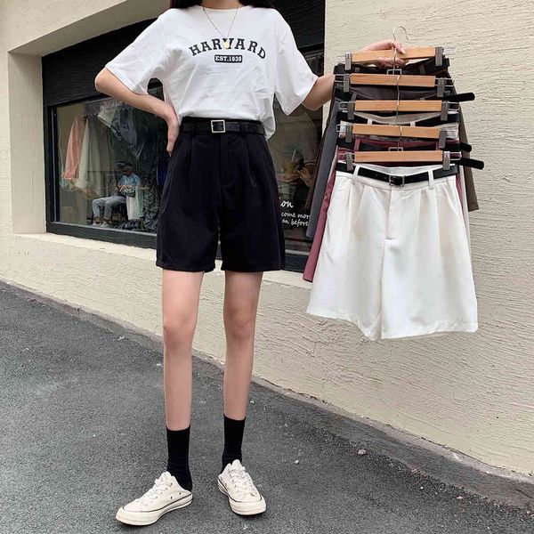 suit shorts women's summer loose high waist five-point straight hong kong casual pants 210429, White;black
suit shorts women's summer loose high waist five-point straight hong kong casual pants 210429, White;black