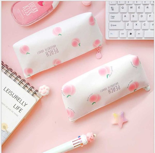 pencil case peach japanese large-capacity female simple and fresh korean cute stationery bag for junior high school bags
pencil case peach japanese large-capacity female simple and fresh korean cute stationery bag for junior high school bags
