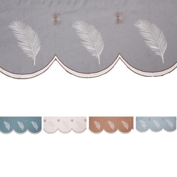 (only material) 1 piece feather pattern valance fabric chenille jacquard embroidery coffee/ blue/ beige valances for curtains*30 curtain & d
(only material) 1 piece feather pattern valance fabric chenille jacquard embroidery coffee/ blue/ beige valances for curtains*30 curtain & d