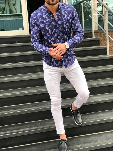 men's style personalized leisure business long-sleeve creative printing shirt hawaiian men dress casual shirts, White;black
men's style personalized leisure business long-sleeve creative printing shirt hawaiian men dress casual shirts, White;black