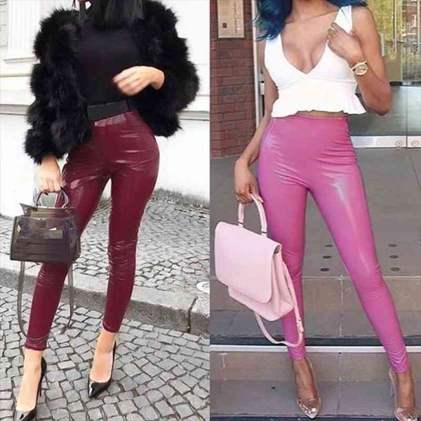women pu leather latex pants elastic autumn slim bodycon high waist pencil trousers female latex leggins korean, Black;white
women pu leather latex pants elastic autumn slim bodycon high waist pencil trousers female latex leggins korean, Black;white