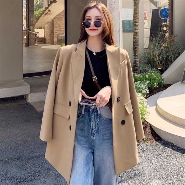 women's suits & blazers spring autumn blazer women korean version british fashion chic streetwear office ladies elegant casual loose lo, White;black
women's suits & blazers spring autumn blazer women korean version british fashion chic streetwear office ladies elegant casual loose lo, White;black
