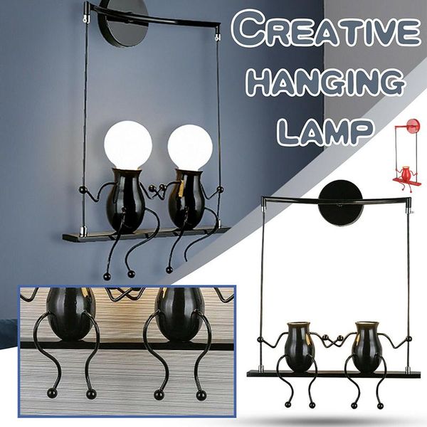 party decoration creatives little man swing pendant light modern minimalist hanging lamp for bedroom living room cafe fas6
party decoration creatives little man swing pendant light modern minimalist hanging lamp for bedroom living room cafe fas6