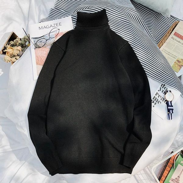 men's sweaters 2021 autumn winter warm turtleneck sweater fashion casual comfortable pullover thick male brand, White;black
men's sweaters 2021 autumn winter warm turtleneck sweater fashion casual comfortable pullover thick male brand, White;black