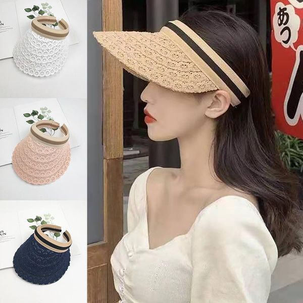 wide brim hats summer lace straw hat fashion visor women outdoor empty sun cap girls large beach uv protection adjustable, Blue;gray
wide brim hats summer lace straw hat fashion visor women outdoor empty sun cap girls large beach uv protection adjustable, Blue;gray
