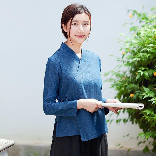 ethnic clothing chinese long sleeve zen dress cross collar jacket costume female casual jeans, Red
ethnic clothing chinese long sleeve zen dress cross collar jacket costume female casual jeans, Red