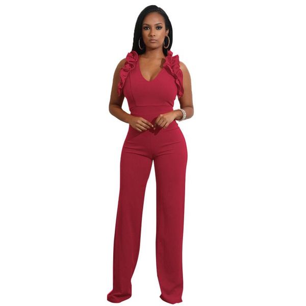 women's jumpsuits & rompers women jumpsuit spaghetti strap wide legs bodycon v-neck ruffles solid romper trousers overalls, Black;white
women's jumpsuits & rompers women jumpsuit spaghetti strap wide legs bodycon v-neck ruffles solid romper trousers overalls, Black;white