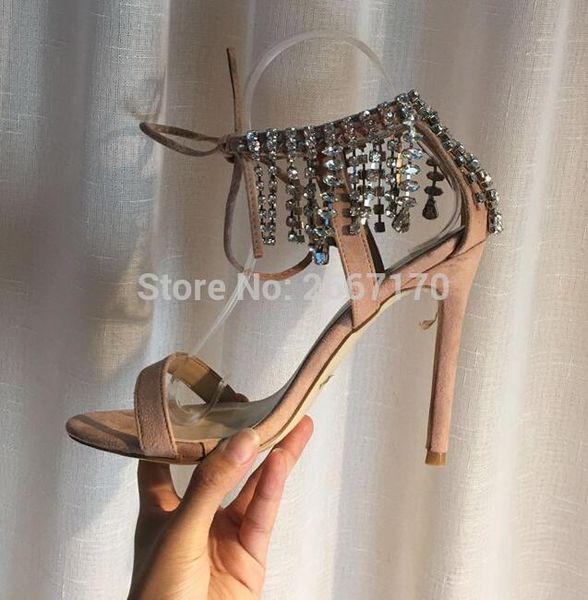 wome crystal sandals lace up high heels string diamonds pumps open toe wedding party dress shoes women, Black
wome crystal sandals lace up high heels string diamonds pumps open toe wedding party dress shoes women, Black