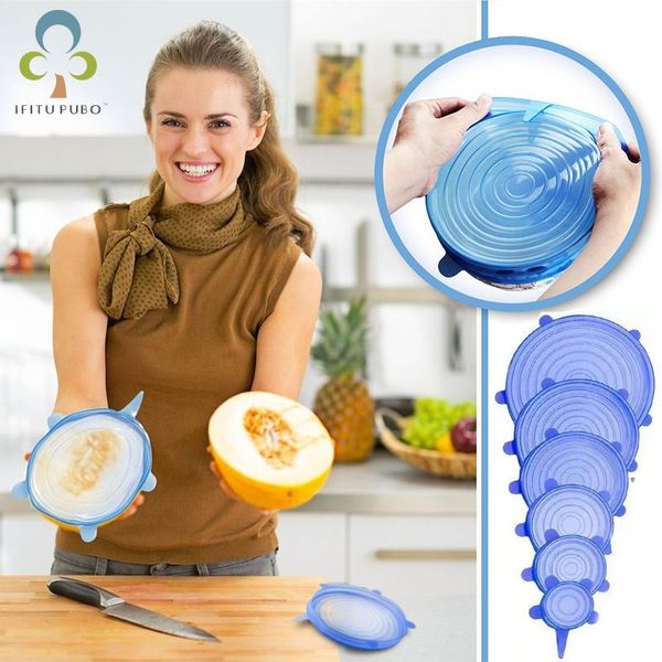 food savers & storage containers 6pcs/set fresh keeping silicone lids durable reusable save cover heat resisting fits all sizes container sh
food savers & storage containers 6pcs/set fresh keeping silicone lids durable reusable save cover heat resisting fits all sizes container sh