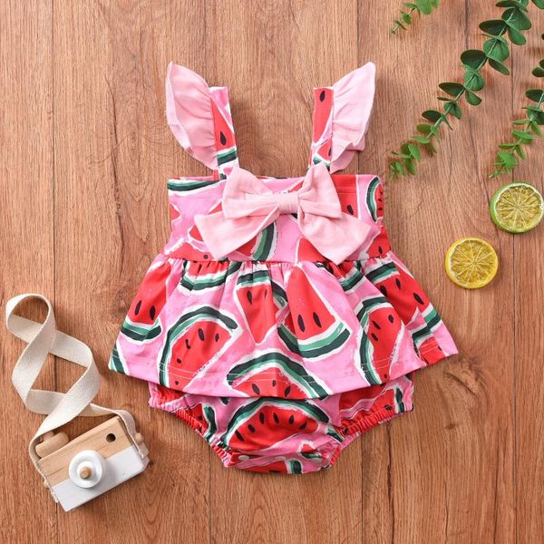 toddler summer romper watermelon/lemon print ruffled sleeveless jumpsuit with bowknot for baby girls 0-12 months outfits clothes girl's, Red;yellow
toddler summer romper watermelon/lemon print ruffled sleeveless jumpsuit with bowknot for baby girls 0-12 months outfits clothes girl's, Red;yellow