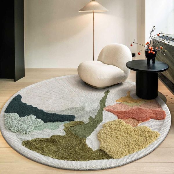 carpets nordic style abstract patten 3d pattern handmade 60% wool rug, pastoral round shaped decoration art carpet
carpets nordic style abstract patten 3d pattern handmade 60% wool rug, pastoral round shaped decoration art carpet