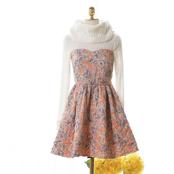 casual dresses princess sweet lolita dress false two long-sleeved thick heap get printed cotton knit stitching uf46, Black;gray
casual dresses princess sweet lolita dress false two long-sleeved thick heap get printed cotton knit stitching uf46, Black;gray