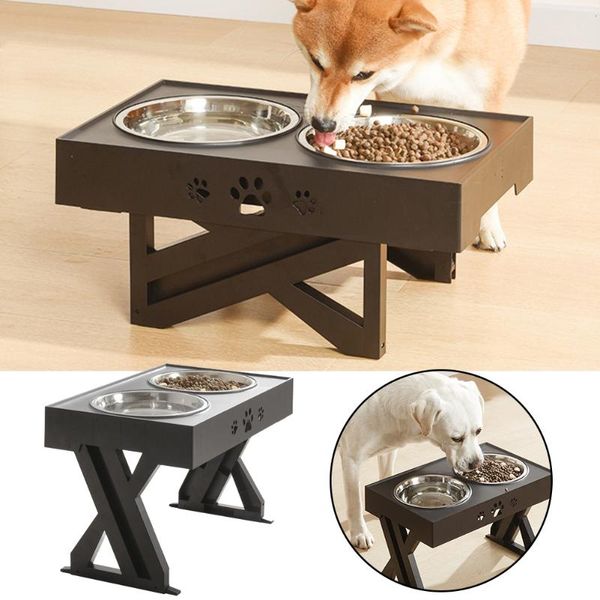 cat bowls & feeders large dog feeder stainless steel double bowl elevated adjustable pet drink water with stand supplies
cat bowls & feeders large dog feeder stainless steel double bowl elevated adjustable pet drink water with stand supplies