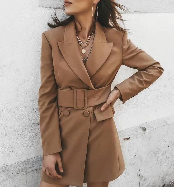 casual dresses long sleeve high belt dress elegant lapel workwear ol office lady khaki button blazer women fashion, Black;gray
casual dresses long sleeve high belt dress elegant lapel workwear ol office lady khaki button blazer women fashion, Black;gray
