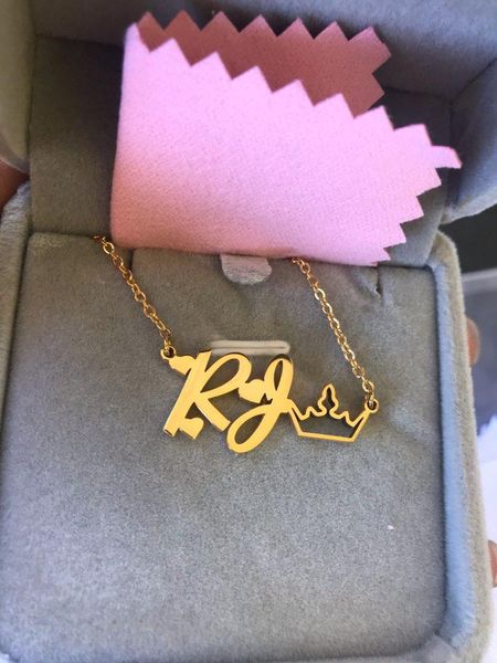 chains princess crown with baby name necklaces toddler child id nameplate jewelry stainless steel chain rose gold letter necklace, Silver
chains princess crown with baby name necklaces toddler child id nameplate jewelry stainless steel chain rose gold letter necklace, Silver