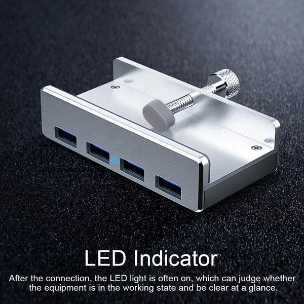 hubs with led indicator portable usb3.0 hub charging dock expander 4 ports 10-32mm range universal aluminium alloy splitter clip type
hubs with led indicator portable usb3.0 hub charging dock expander 4 ports 10-32mm range universal aluminium alloy splitter clip type